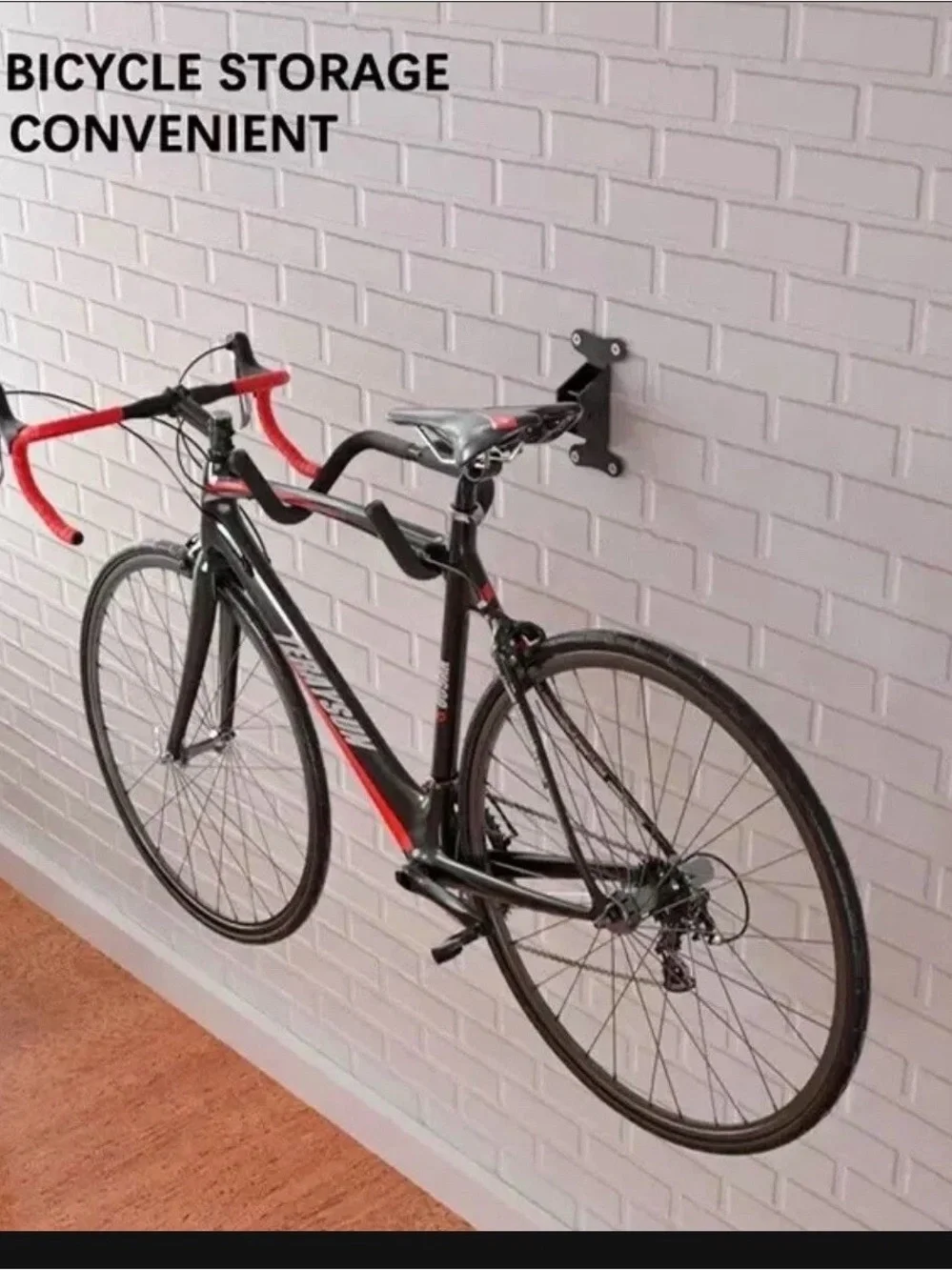 4 Pack Bicycle Storage Wall Mount Rack Hanger Cycling Steel Garage Space Saving